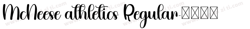 McNeese athletics Regular字体转换